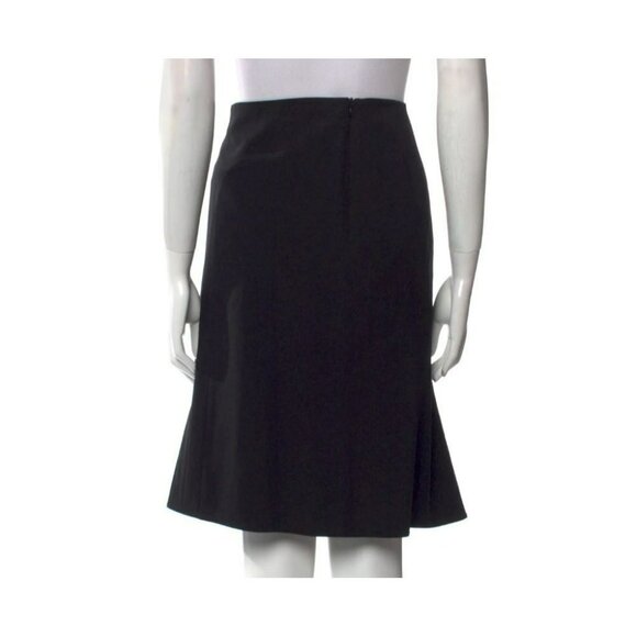 Giorgio Armani Black Wool Skirt – Zip Closure, Size 44 (IT), Made in Italy - Picture 6 of 7